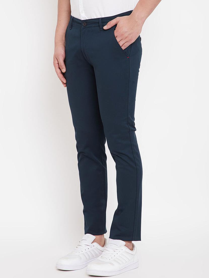 navy blue chinos casual trouser - 17695213 - Zoom Image - 2