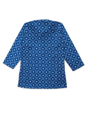 blue poly cotton kurta sets - 17695245 - Standard Image - 3