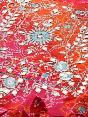 bandhani print tiered kurta - 17695357 - Standard Image - 4