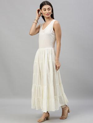 embroidered layered kurta - 17695367 - Standard Image - 2