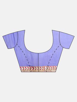leheriya printed saree with blouse - 17695702 - Standard Image - 5