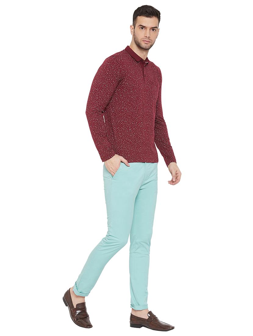 blue solid chinos - 17695854 - Zoom Image - 5