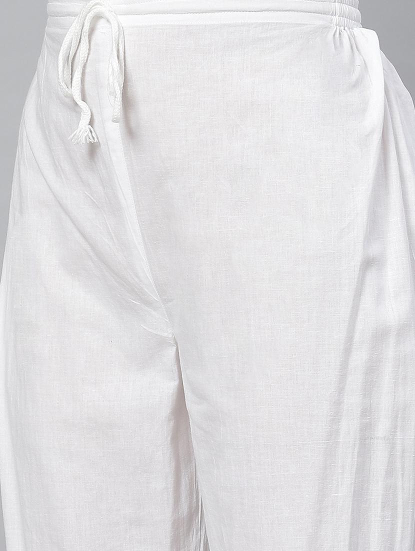 ada hand-embroidered pink chikankari kurta palazzo set - 17695922 - Zoom Image - 4