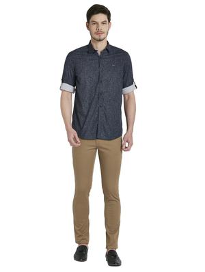 blue printed casual shirt - 17695952 - Standard Image - 5