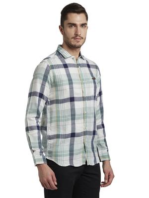 white checkered casual shirt - 17695957 - Standard Image - 2