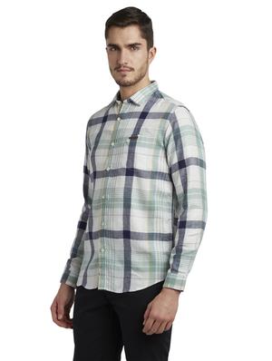white checkered casual shirt - 17695957 - Standard Image - 3