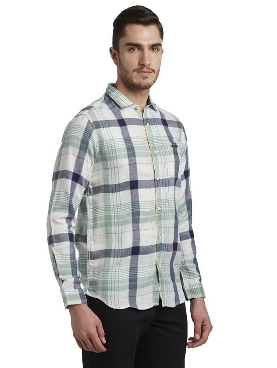 white checkered casual shirt - 17695957 - Zoom Image - 2
