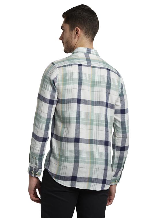 white checkered casual shirt - 17695957 - Zoom Image - 4