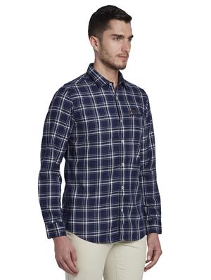 blue checkered casual shirt - 17695958 - Standard Image - 2