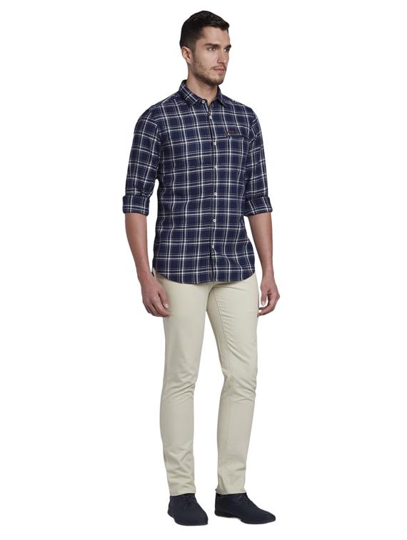 blue checkered casual shirt - 17695958 - Zoom Image - 5