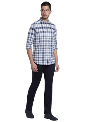 blue checkered casual shirt - 17695959 - Standard Image - 5