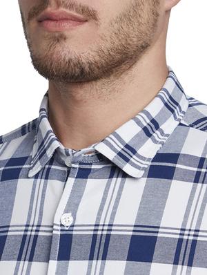 blue checkered casual shirt - 17695959 - Standard Image - 6