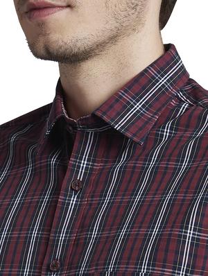 red checkered casual shirt - 17695975 - Standard Image - 5