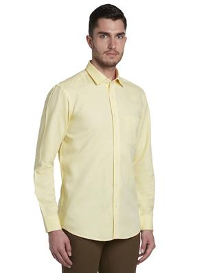 yellow solid casual shirt - 17695988 - Standard Image - 2