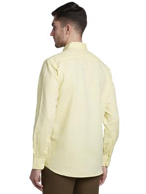 yellow solid casual shirt - 17695988 - Standard Image - 3