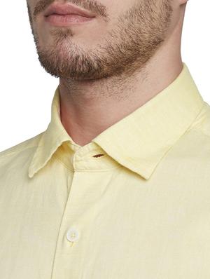 yellow solid casual shirt - 17695988 - Standard Image - 5