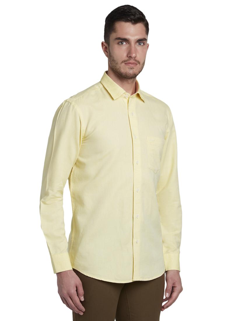 yellow solid casual shirt - 17695988 - Zoom Image - 2