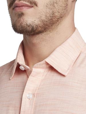 orange solid casual shirt - 17695989 - Standard Image - 5