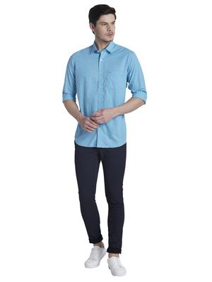 blue checkered casual shirt - 17696077 - Standard Image - 5