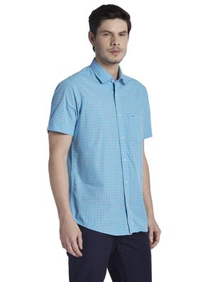 blue checkered casual shirt - 17696128 - Standard Image - 2
