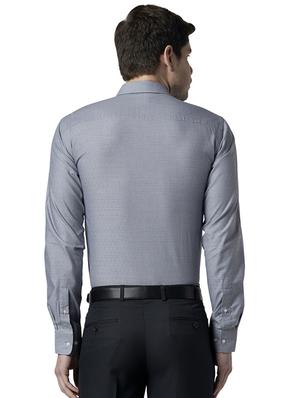 blue printed formal shirt - 17696359 - Standard Image - 3