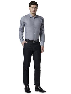 blue printed formal shirt - 17696359 - Standard Image - 4