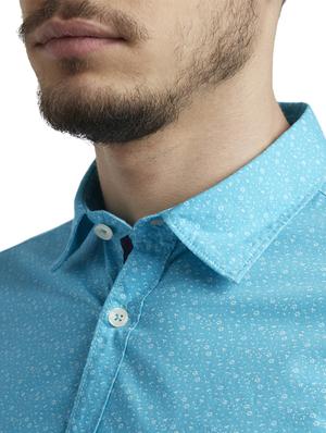 blue printed casual shirt - 17696464 - Standard Image - 6