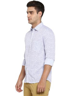 white printed casual shirt - 17696484 - Standard Image - 3