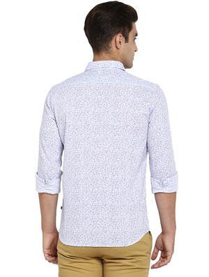 white printed casual shirt - 17696484 - Standard Image - 4
