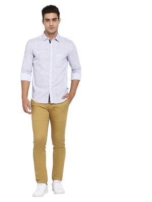 white printed casual shirt - 17696484 - Standard Image - 5