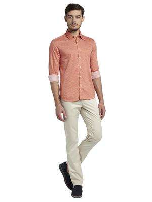 orange printed casual shirt - 17696528 - Standard Image - 5