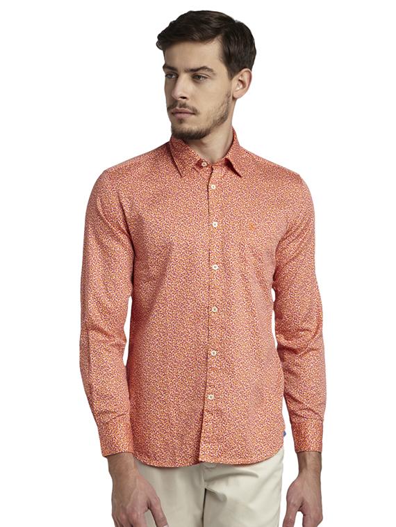 orange printed casual shirt - 17696528 - Zoom Image - 1