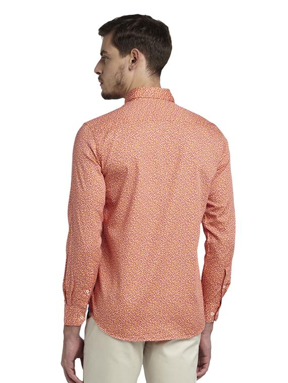 orange printed casual shirt - 17696528 - Zoom Image - 4
