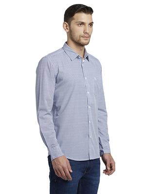 blue printed casual shirt - 17696572 - Standard Image - 2
