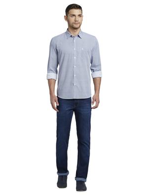 blue printed casual shirt - 17696572 - Standard Image - 5