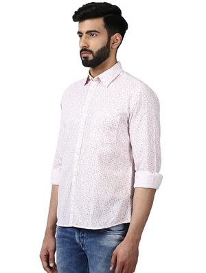 white printed casual shirt - 17696610 - Standard Image - 2