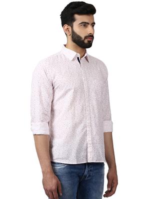 white printed casual shirt - 17696610 - Standard Image - 3