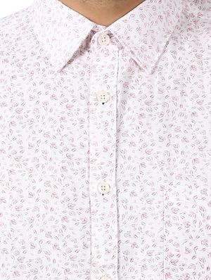 white printed casual shirt - 17696610 - Standard Image - 6