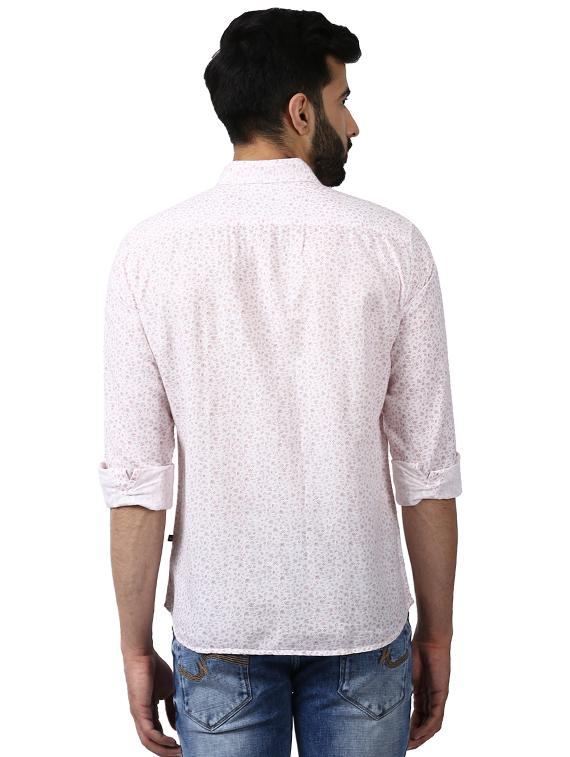 white printed casual shirt - 17696610 - Zoom Image - 4