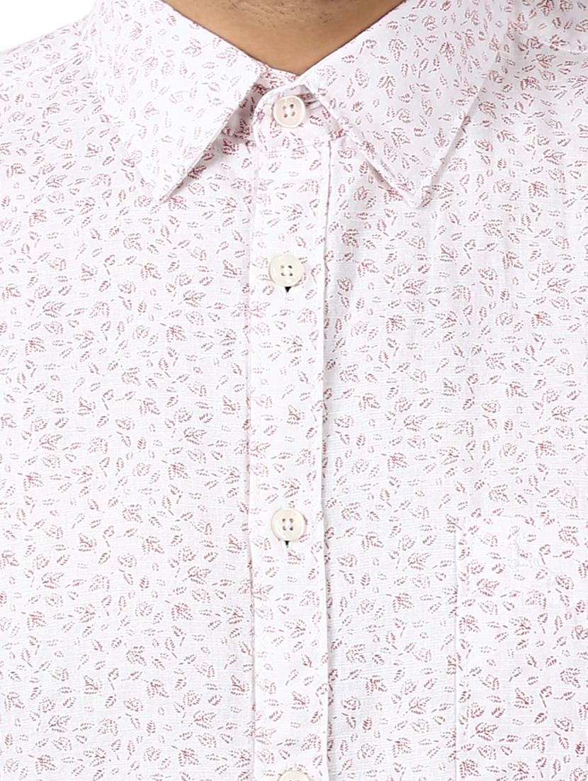 white printed casual shirt - 17696610 - Zoom Image - 6