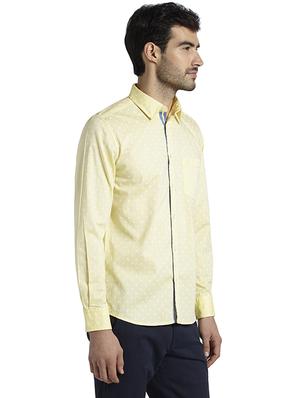 yellow printed casual shirt - 17696620 - Standard Image - 2