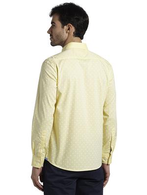 yellow printed casual shirt - 17696620 - Standard Image - 4