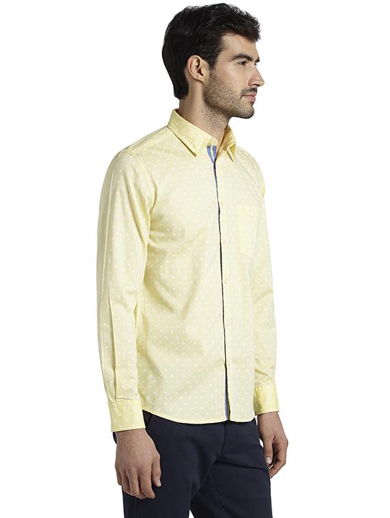 yellow printed casual shirt - 17696620 - Zoom Image - 2