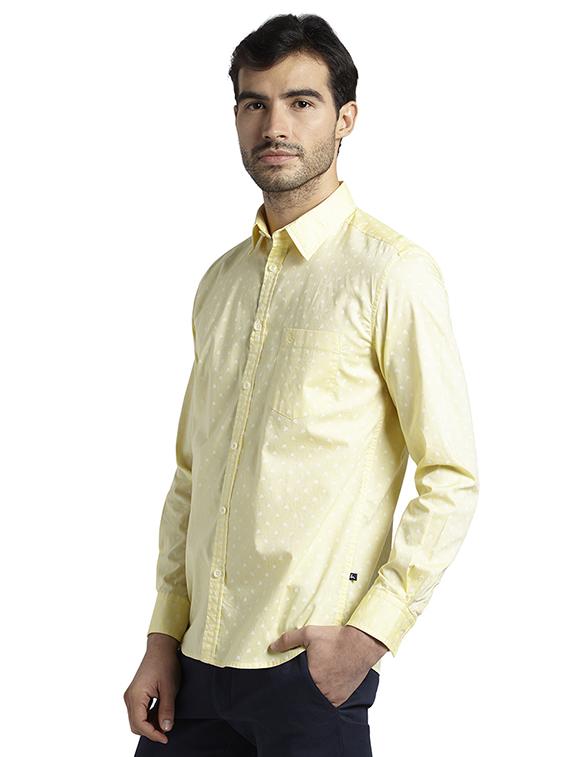 yellow printed casual shirt - 17696620 - Zoom Image - 3