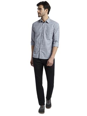 grey printed casual shirt - 17696622 - Standard Image - 5