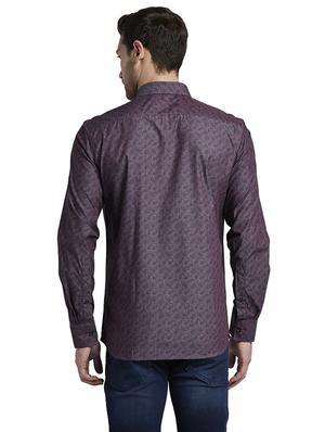 purple paisley casual shirt - 17696625 - Standard Image - 4