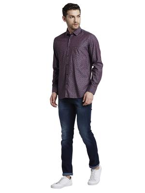 purple paisley casual shirt - 17696625 - Standard Image - 5