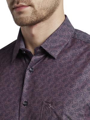purple paisley casual shirt - 17696625 - Standard Image - 6