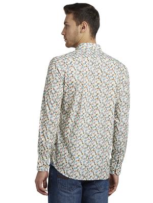 white printed casual shirt - 17696650 - Standard Image - 4