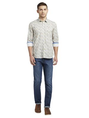 white printed casual shirt - 17696650 - Standard Image - 5